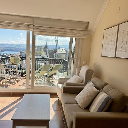 Moderno Piso Con La Mejor Terraza De Ribadeo Y Vistas Maravillosas Buitenkant foto