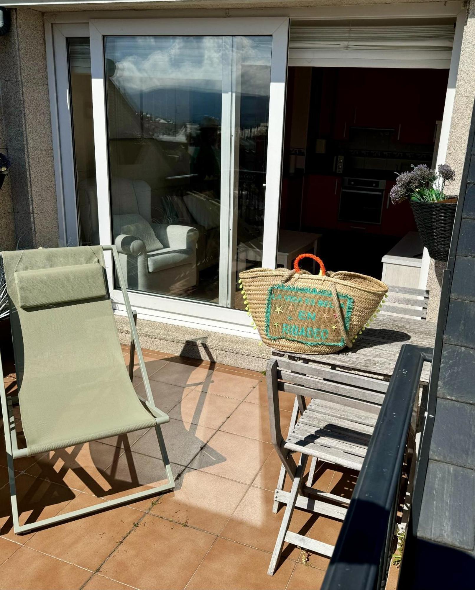 Moderno Piso Con La Mejor Terraza De Ribadeo Y Vistas Maravillosas Buitenkant foto